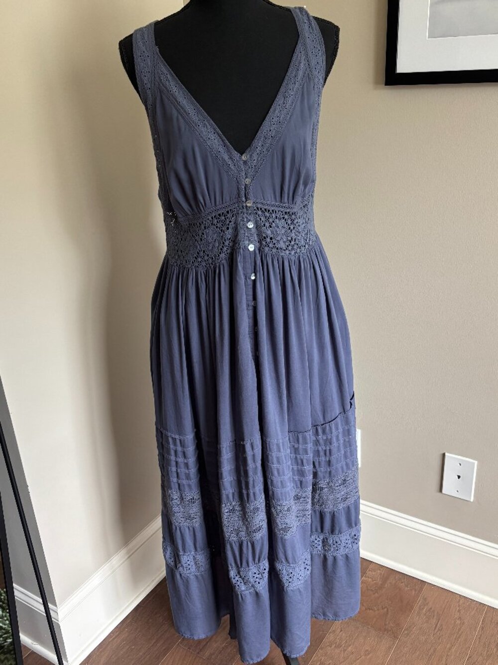 Lucky Brand Blue Maxi Dress